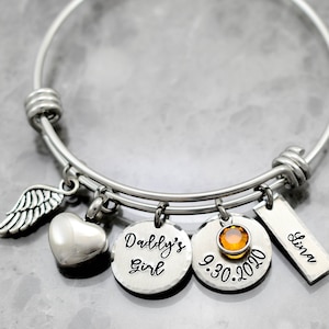 Bijoux de crémation, bracelet urne, bracelet commémoratif personnalisé, bracelet pour les cendres, souvenir, souvenir, perte de papa maman, cadeau de sympathie