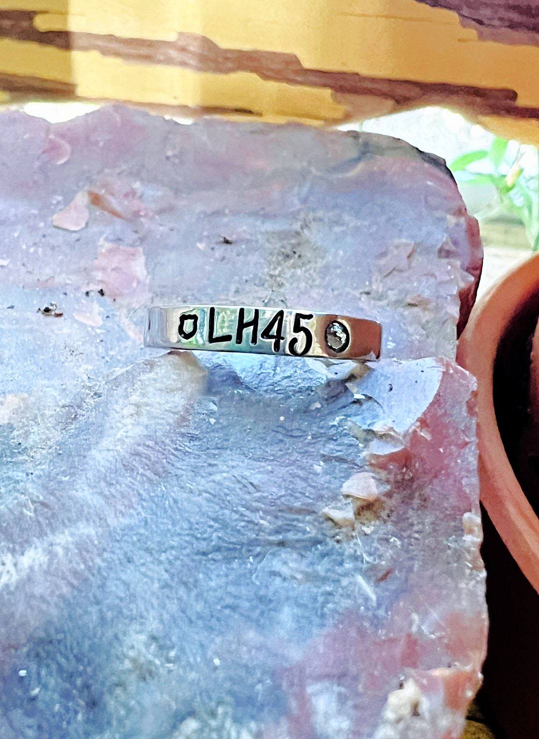 Personalized Stacking Ring, Police Officer, Badge Number, Police Wife ...