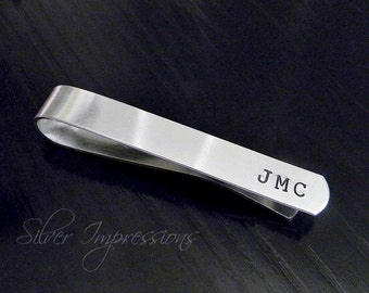 Personalized Tie Bar -  Tie Clip  -  Gift for Him  -  Groom gift  -  Dad Gift