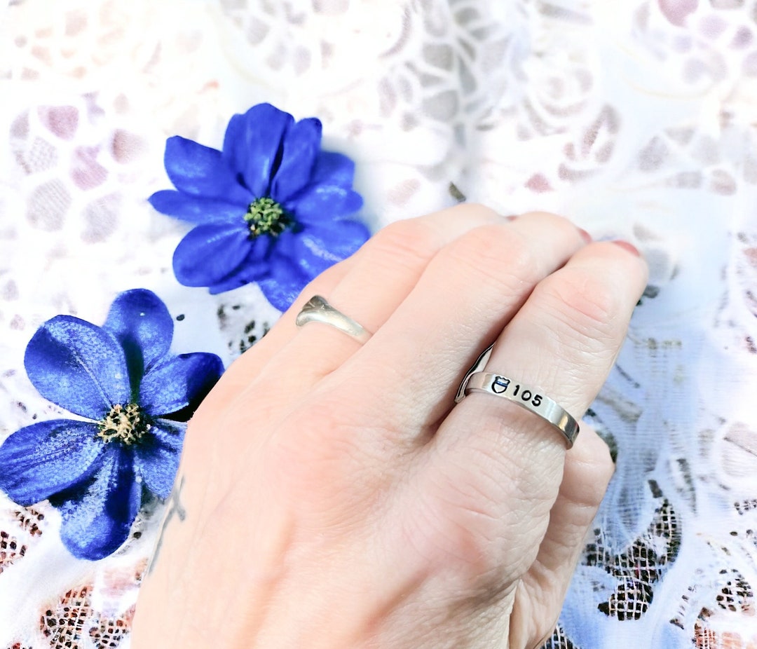 Police Wife Ring, Badge Number, Personalized, Police Badge Ring ...