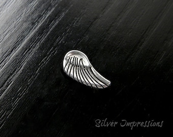 Angel Wing Floating Charm -  Locket Charm  -  Memory Locket Charm