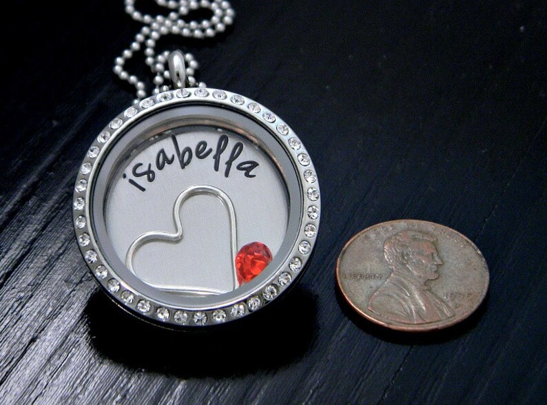 Personalized Floating Locket Memory Locket Hand Etsy