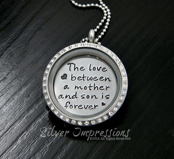 mother and son locket