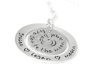 I Love You to the Moon and Back - Personalized Necklace - Jewelry