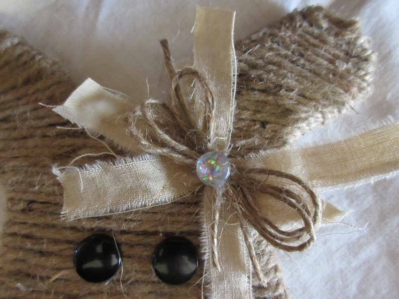 Jute wrapped Bunny Head Bowl Filler