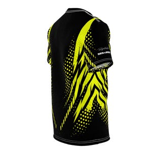 Camiseta SeaDoo RXTX X-Team Cyber Racing Dri Fit con estampado integral verde manta y negro imagen 13