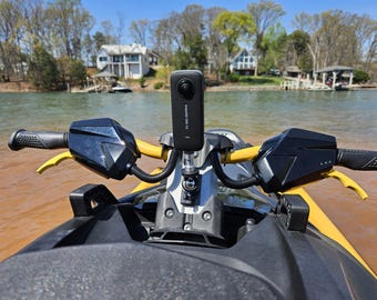 Seadoo Aluminum Handlebar Camera Insta 360 Go Pro Mount Fits 2021+ RXP-X & GTR-X 300