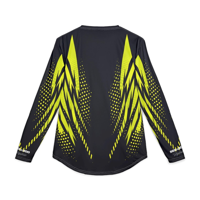 Camisa de manga larga SeaDoo RXTX X-Team Performance con protección UV y FPS para hombre, color verde manta imagen 2