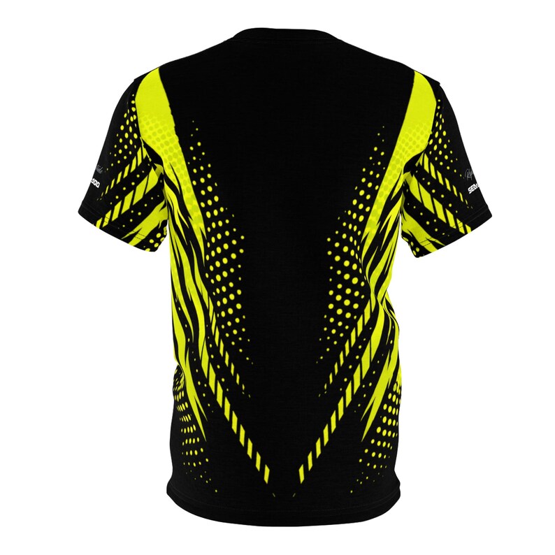 Camiseta SeaDoo RXTX X-Team Cyber Racing Dri Fit con estampado integral verde manta y negro imagen 6