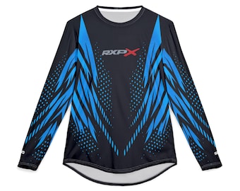 Men's SeaDoo RXPX X-Team Performance UPF Protection UV Long Sleeve Shirt Gulfstream Blue