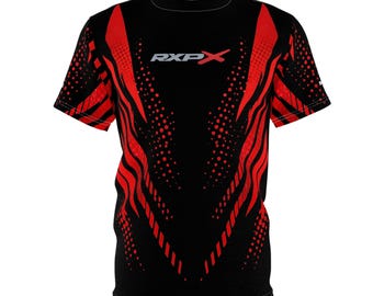 Camiseta SeaDoo RXPX X-Team Cyber Racing Dri Fit con estampado integral rojo y negro