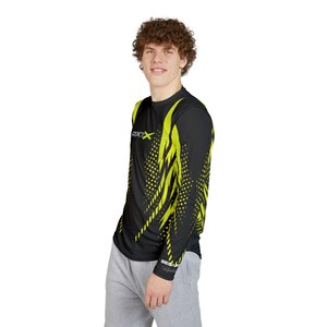 Camisa de manga larga SeaDoo RXTX X-Team Performance con protección UV y FPS para hombre, color verde manta imagen 12