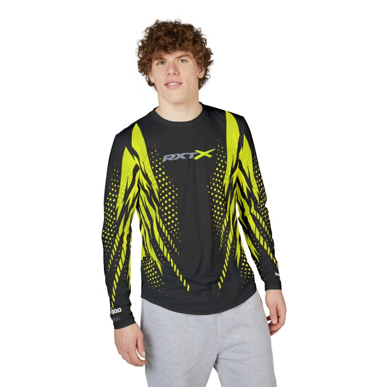 Camisa de manga larga SeaDoo RXTX X-Team Performance con protección UV y FPS para hombre, color verde manta imagen 10