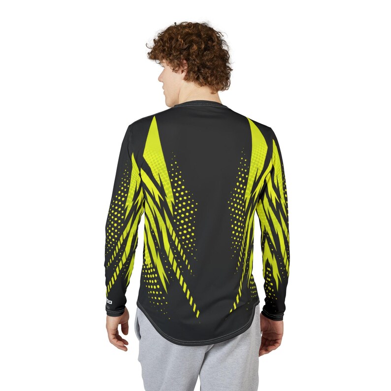Camisa de manga larga SeaDoo RXTX X-Team Performance con protección UV y FPS para hombre, color verde manta imagen 4
