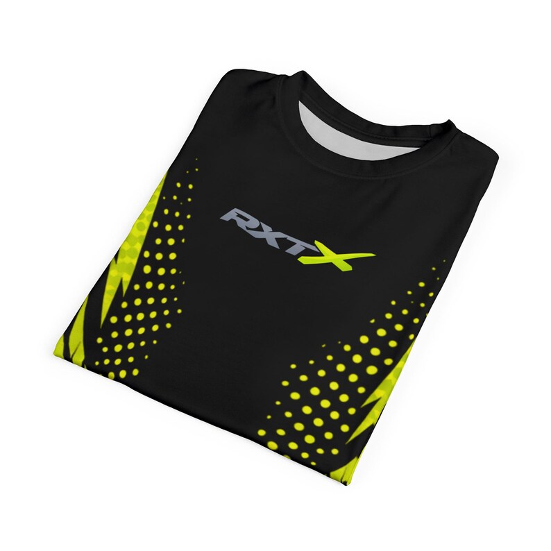 Camiseta SeaDoo RXTX X-Team Cyber Racing Dri Fit con estampado integral verde manta y negro imagen 20