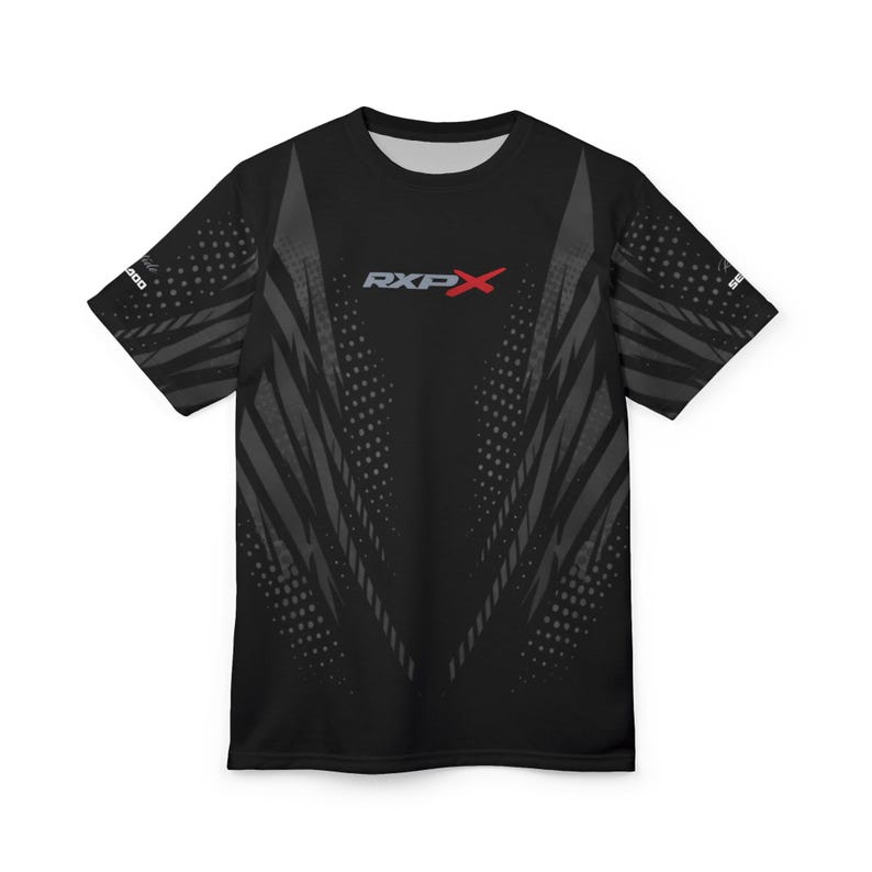 SeaDoo RXPX X-Team Cyber Racing Dri Fit Tee Grey & Black All-Over Print image 4