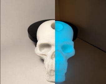 Presa de escalada con calavera que brilla en la oscuridad: escalada en bloque espeluznante de Halloween