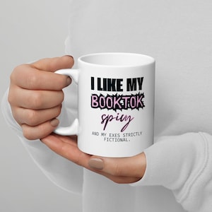 BookTok Spicy Mug – Funny Romance Book Lover Gift for Her | I Like My BookTok Spicy Mug | Bookish Mug for Smut Readers