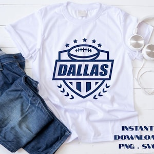 Cowboys Football Stars SVG PNG: Arquivo de sublimação de fãs do Dallas