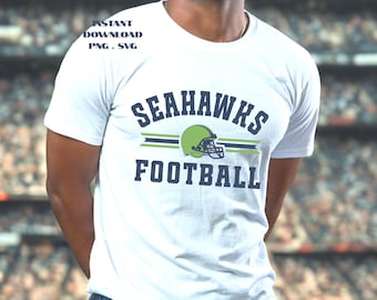 Seahawks Football PNG SVG: Seattle T-Shirt Sublimation Digital File