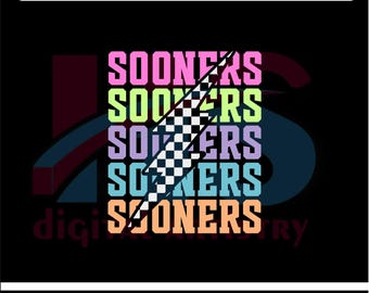 Sooners Retro PNG & SVG: Oklahoma College T-Shirt Design (Digital Download