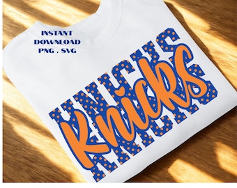 Knicks Polka Dot PNG: Logo koszykówki, przezroczyste tło (pobieranie cyfrowe)