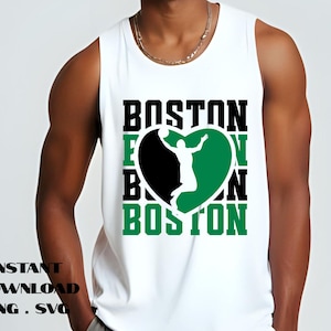 Celtic Basketballs Herz SVG: Grün & Schwarz Team Design (Digitaler Download