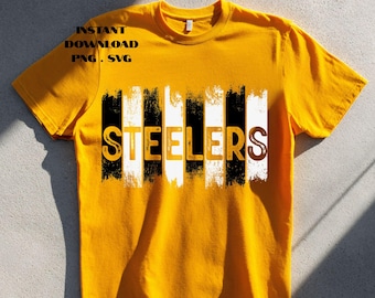 Logo Steeler Panel PNG SVG: Plik do sublimacji na koszulkę drużyny futbolowej Pittsburgh