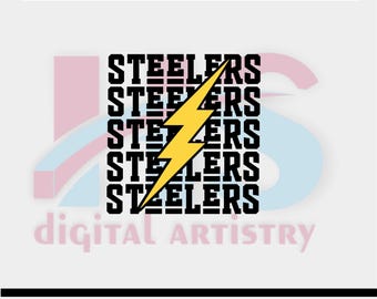 Steelers Football SVG: T-Shirt Sublimationsdesign (Digitaler Download)