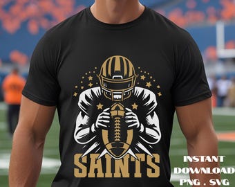 Logo gwiazdy Saints: Plik do cięcia PNG SVG dla drużyny futbolowej New Orleans