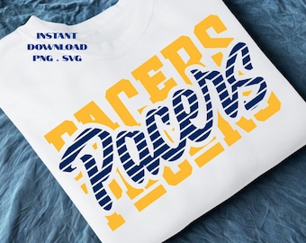 Pacers Basketball PNG: T-Shirt Sublimation Digital File (SVG Vector Art)