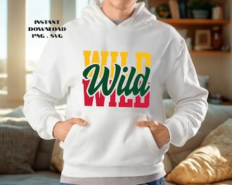 Minnesota Wild Hockey Typography: PNG SVG Cut File (Digital Download)