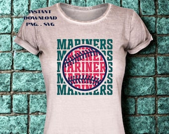 Mariners Baseball SVG PNG: Fan Digital File (Instant Download)