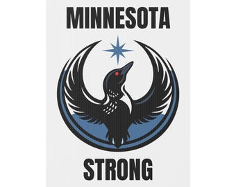 Letrero de jardín de Minnesota Rebel Loon / Anti-ICE
