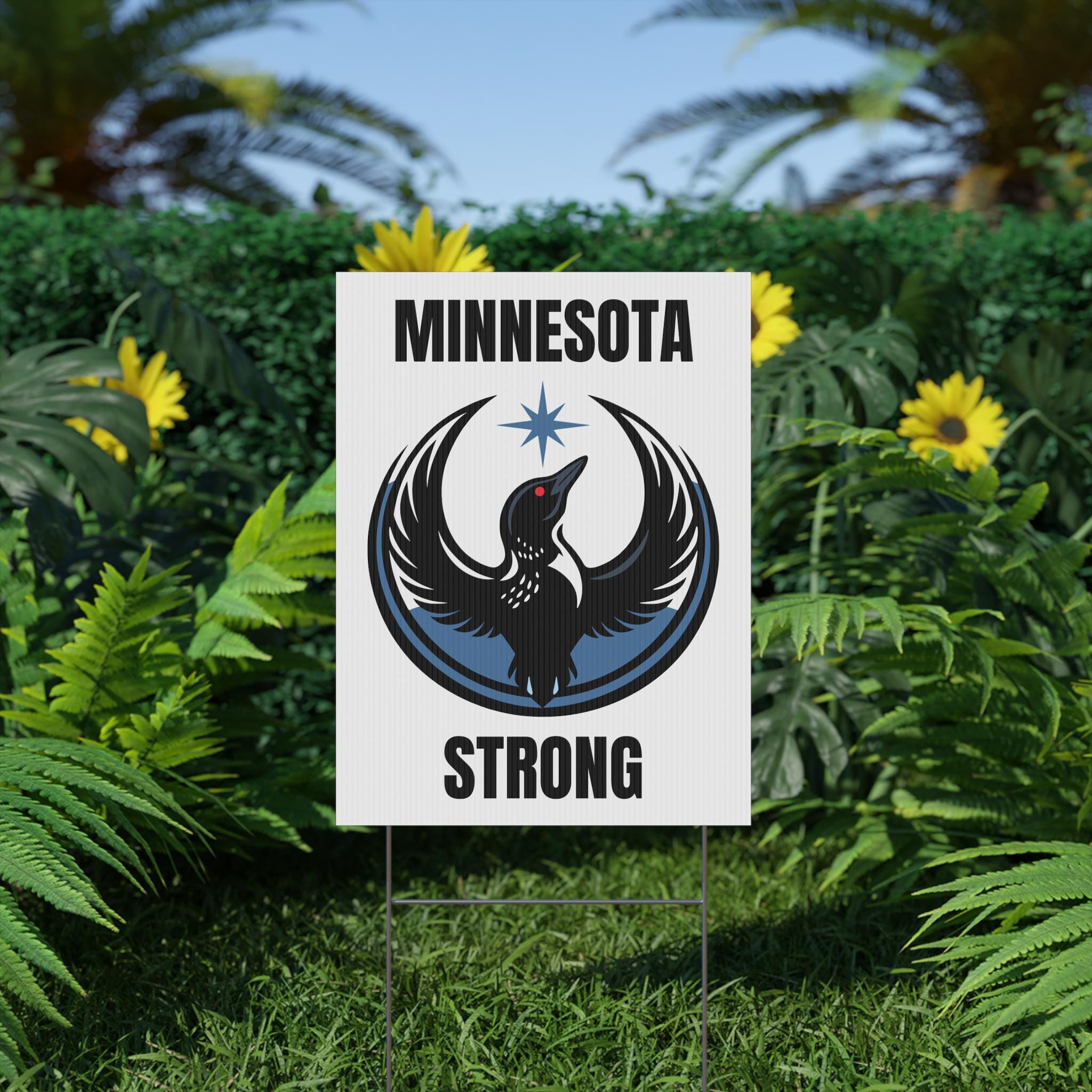 Mesota Sign Minnesota Rebel Loon Yard Sign | Anti-ice - Etsy