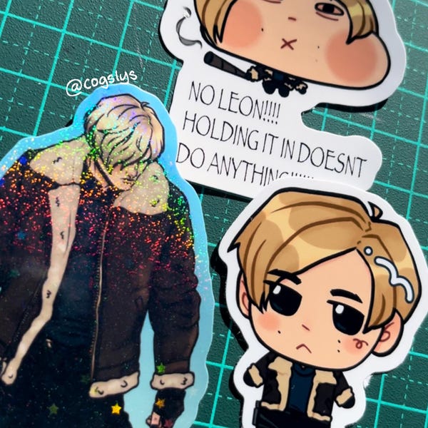 Leon RE4R Stickers