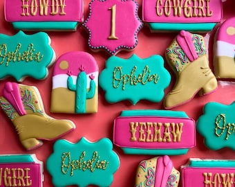 CUSTOM Decorated Cookies - birthday cookies