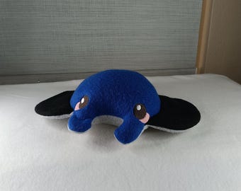 Deep Sea Manta Ray Plush – Handmade Ocean Friend