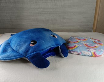 Manta Ray heating pad, cooling pad plushy