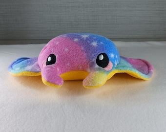 Galaxy Manta Ray Plush – Handmade Cosmic Sea Friend