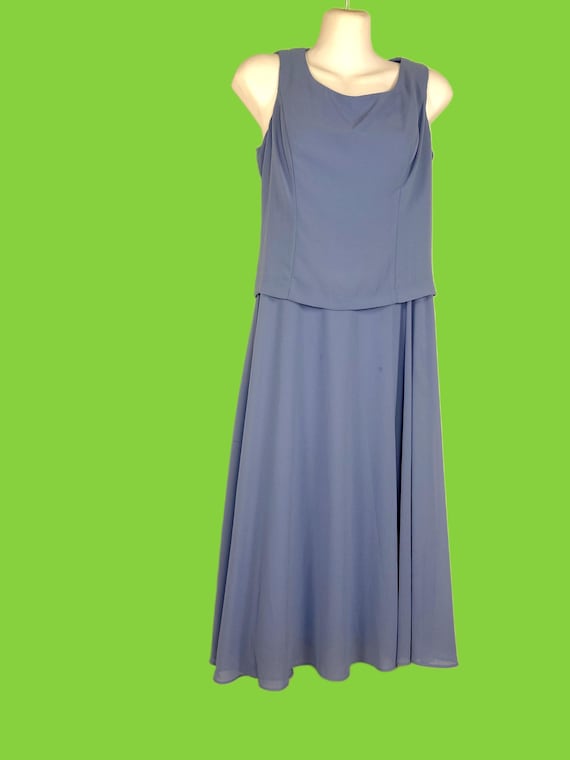 Vintage Jessica Howard Periwinkle Blue Midi Dress 1990s/2000s Sleeveless Layered Formal Dress Elegant Retro Cocktail & Evening Wear - Etsy Israel Vintage Jessica Howard Periwinkle Blue Midi Dress 1990s/2000s Sleeveless Layered Formal Dress Elegant Retro Cocktail & Evening Wear - Etsy Israel