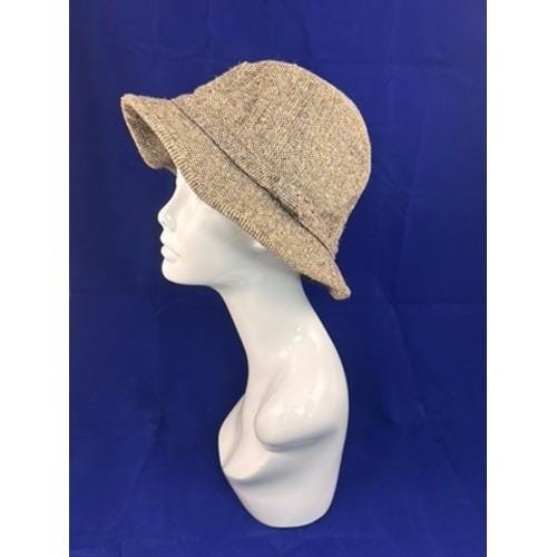 Vintage 70s Tweed Bucket Hat Women Beige Wool Cloche Style Lined Retro Cloche 1970s Vintage Hats for Women for sale | eBay main image 2