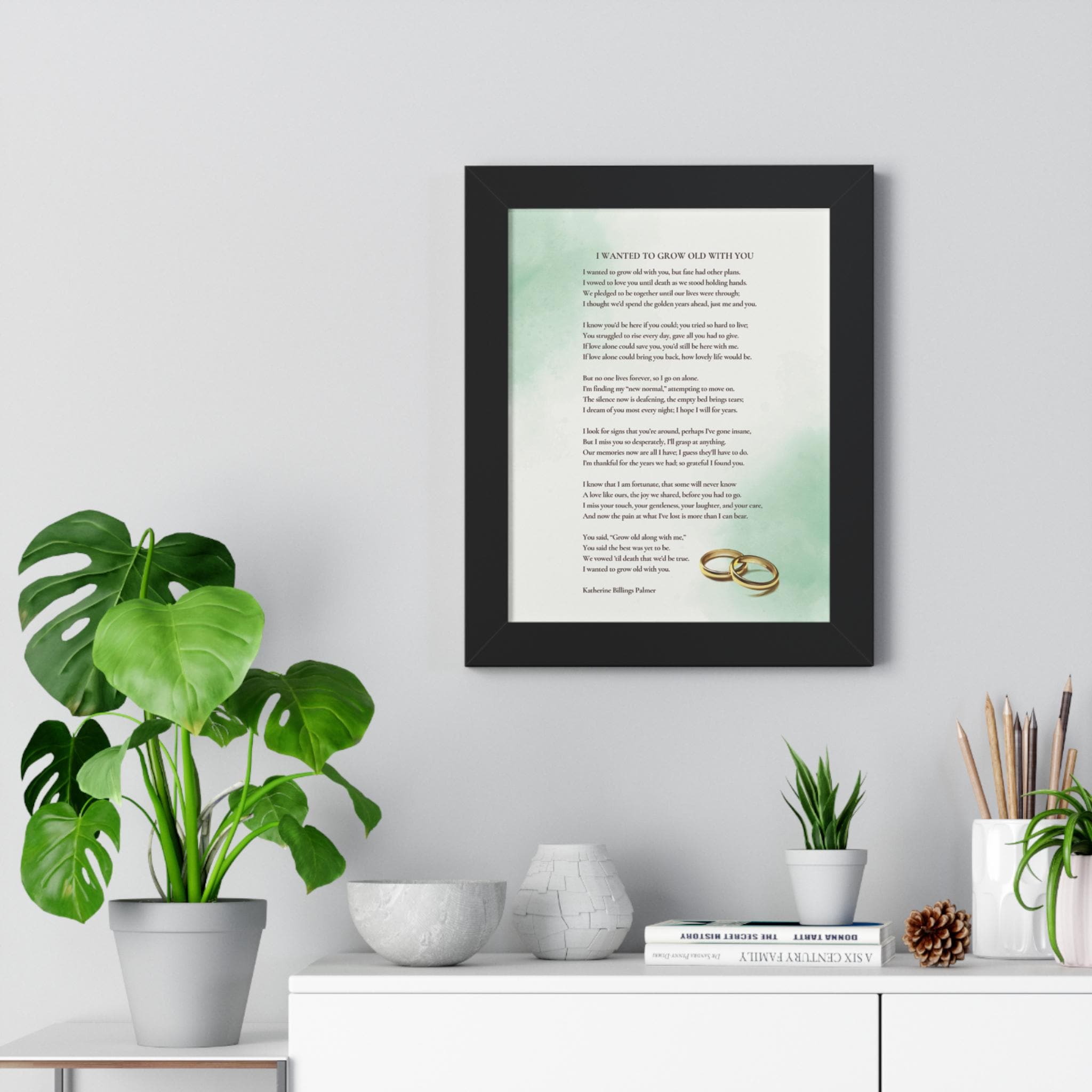 Grow Old With You Poem - Green Rings | Poster | Digital Download - Etsy