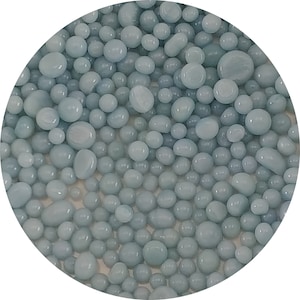 Bolas de frita de opala azul em pó - COE 90 Bullseye Vidro Fusível - FB0108