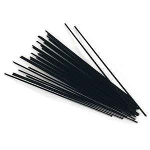 Puede incluir: Un paquete de pajitas de plástico negras, delgadas y flexibles.