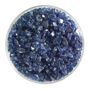 Aço Azul Transparente Vidro Frit Grosso Bullseye COE 90 Fusível