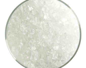 Clear Transparent Glass Frit Coarse Bullseye COE 90 Fusible