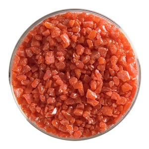 Tomato Red Glass Frit - Striker - Grosso Bullseye COE 90 Fusível