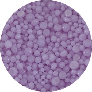 Bolas de frita de opala Neo-Lavanda - Vidro fusível COE 90 Bullseye - FB0142