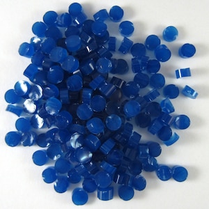 Egyptian Blue Dots D0164  - Made from Bullseye Glass